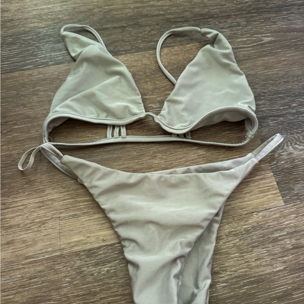 Elegant Silver Bikini Set